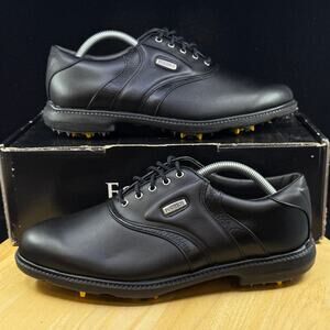 Footjoy FJ Superlites Golf Shoes Black Oxford Leather 58064 | Men’s 9.5 M